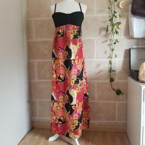 Vintage Colorful Maxi Dress